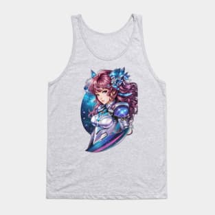 Adventures in Andromeda: Marvels of AI Anime Character Art Tank Top